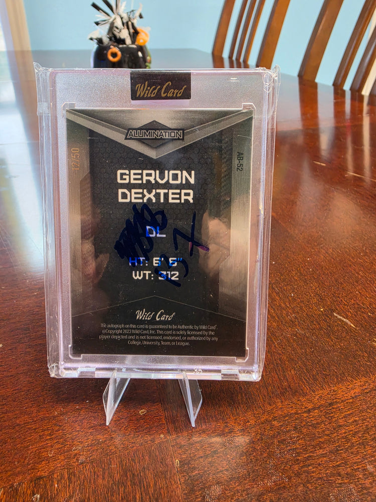 2023 Wild Card Alumination Gervon Dexter Auto Gold Rainbow #AB-52 Card /50