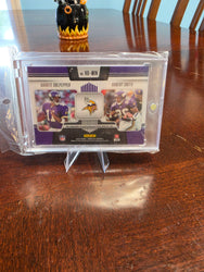 Panini 2023 Absolute Historical Duals Culpepper Smith #HD-MIN Dual Auto Vikings