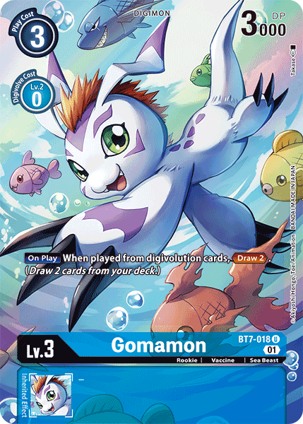 Gomamon [BT7-018] (Arte alternativo) [Próxima aventura] 