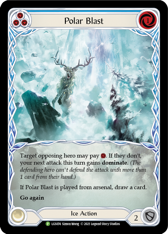 Polar Blast (Azul) [LGS074] (Promoción) Lámina arcoíris 