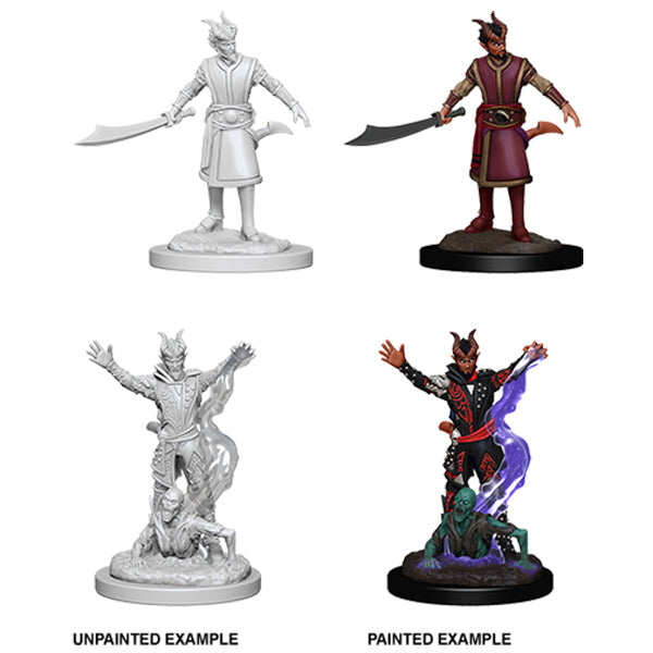 D&D Nolzur's Marvelous Miniatures: Unpainted Minis- Wave 6- Male Tiefling Warlock
