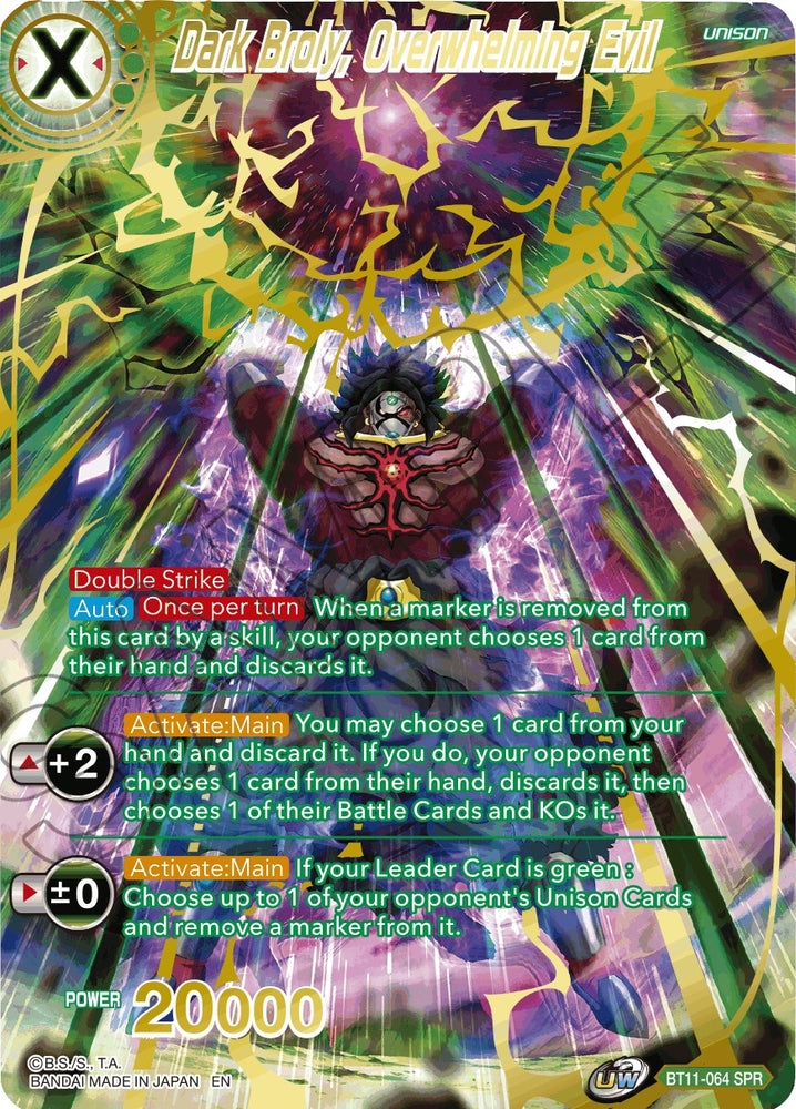 Dark Broly, Maldad abrumadora (SPR) (BT11-064) [Línea de sangre bermellón] 