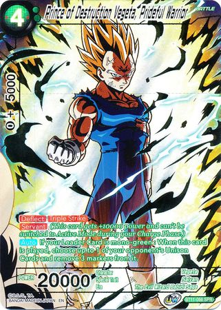 Príncipe de la Destrucción Vegeta, Guerrero Orgulloso (SPR) (BT11-066) [Vermilion Bloodline 2da Edición] 