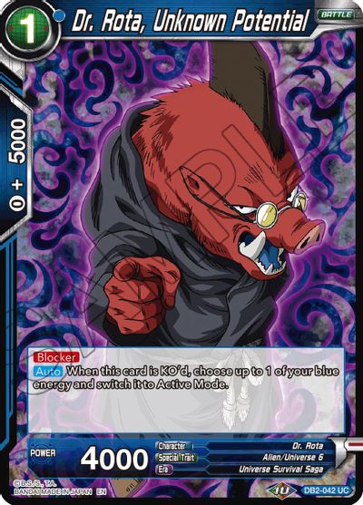 Dr. Rota, potencial desconocido (reimpresión) (DB2-042) [Battle Evolution Booster] 
