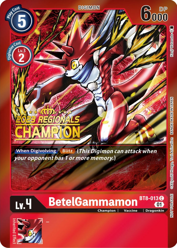 BetelGammamon [BT8-013] (Campeón Regional 2023) [Nuevas Promociones Despertar] 