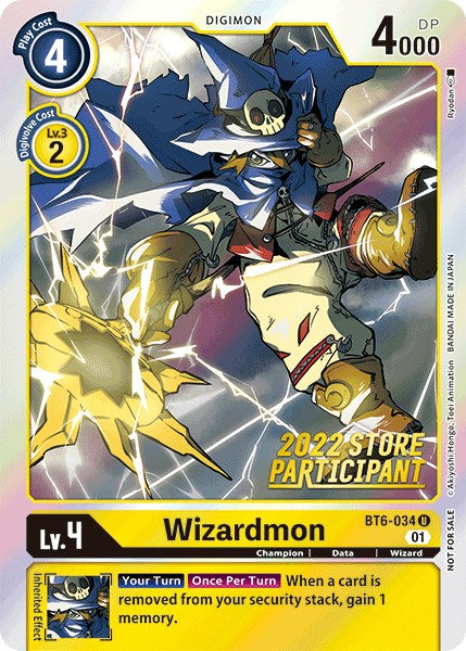 Wizardmon [BT6-034] (Participante de la tienda 2022) [Promociones de doble diamante] 