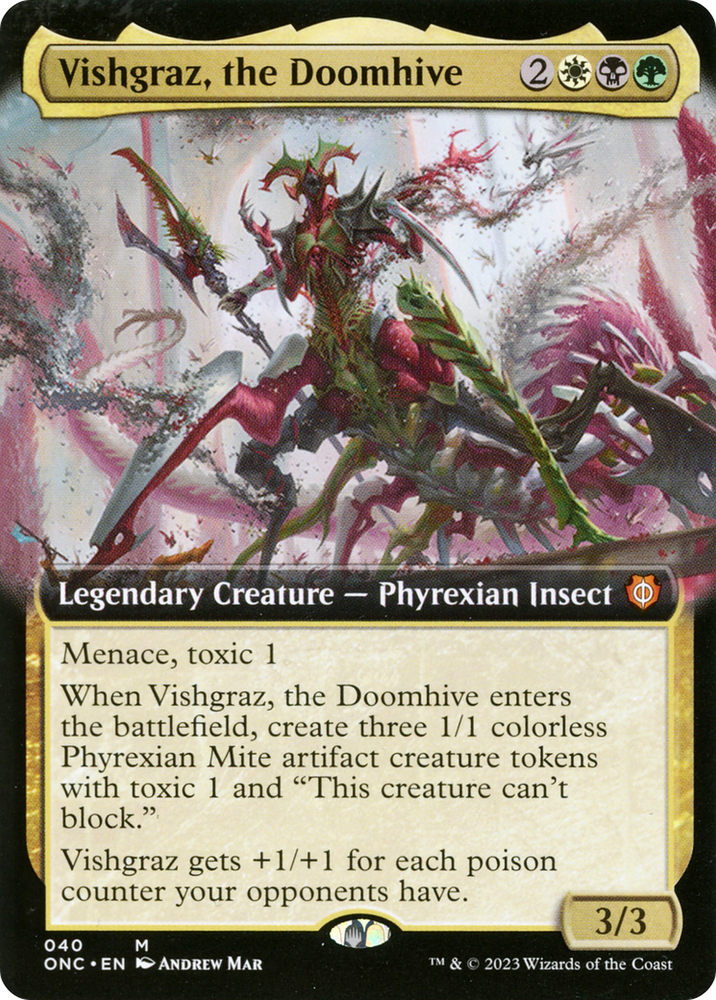 Vishgraz, the Doomhive (Arte extendido) [Phyrexia: All Will Be One Commander] 