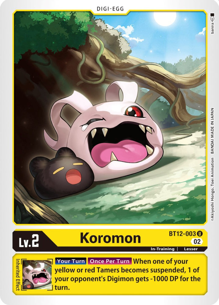 Koromon [BT12-003] [A través del tiempo] 