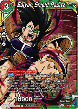 Saiyan Shield Raditz (Ganador estampado) (P-326) [Tarjetas de promoción de torneos] 
