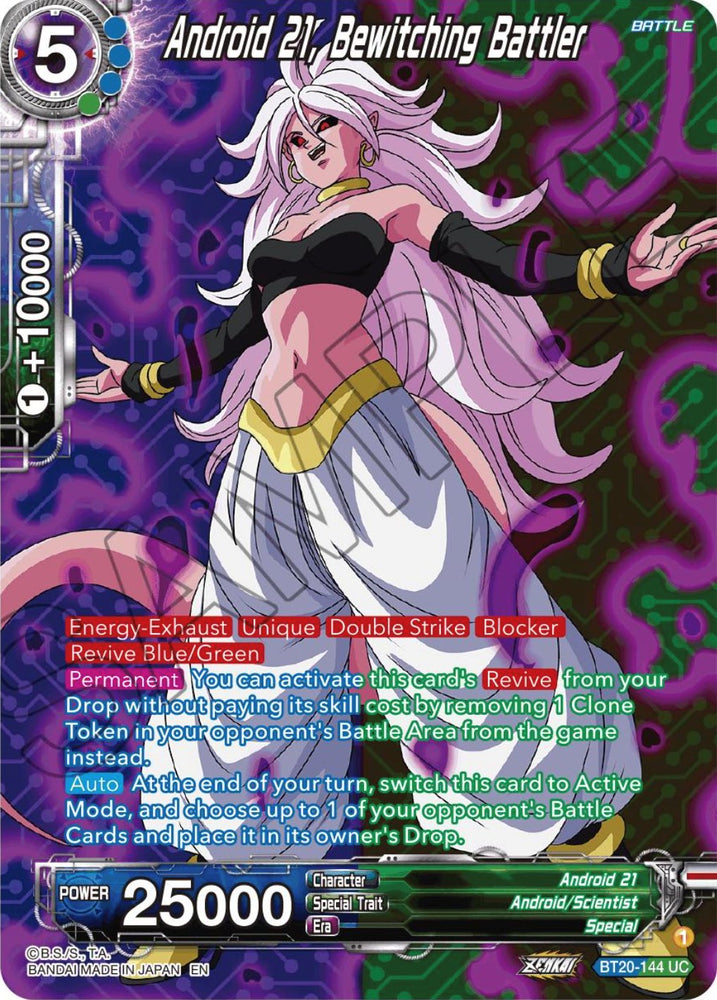 Androide 21, Batallador hechizante (lámina plateada) (BT20-144) [Poder absorbido] 