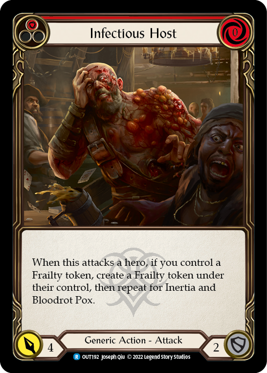 Infectious Host (Rojo) [OUT192] (Forasteros) Lámina de arcoíris 