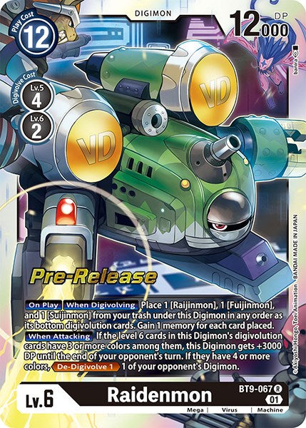 Raidenmon [BT9-067] [Promociones previas al lanzamiento de X Record] 