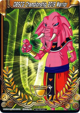 Guerrero del Campeonato DBSCG 2019 (Tarjeta de Mérito) - Universo 10 "Rumush" (10) [Tarjetas de Promoción del Torneo] 