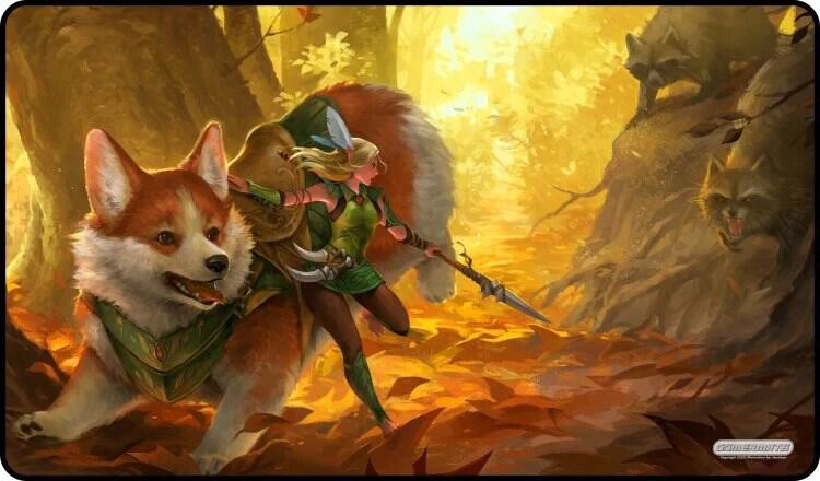 GamerMats Playmat - Corgi and Elf
