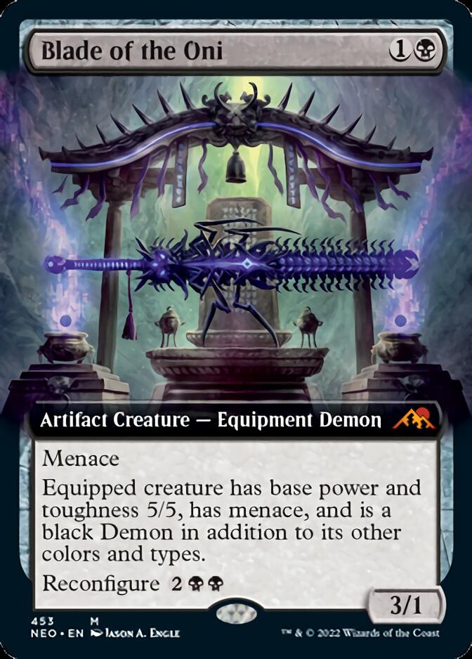 Blade of the Oni (Arte extendido) [Kamigawa: Neon Dynasty] 
