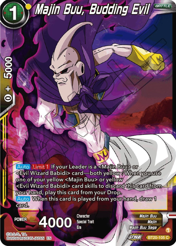 Majin Buu, mal en ciernes (BT20-105) [Poder absorbido] 