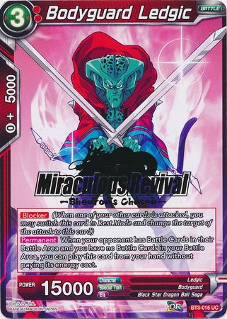 Guardaespaldas Ledgic (Elegido de Shenron estampado) (BT3-015) [Tarjetas de promoción del torneo] 