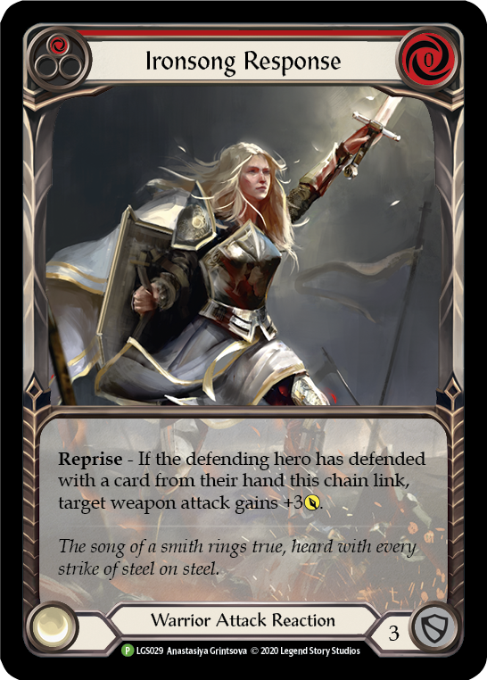 Respuesta de Ironsong (rojo) [LGS029] (Promoción) Lámina arcoíris 