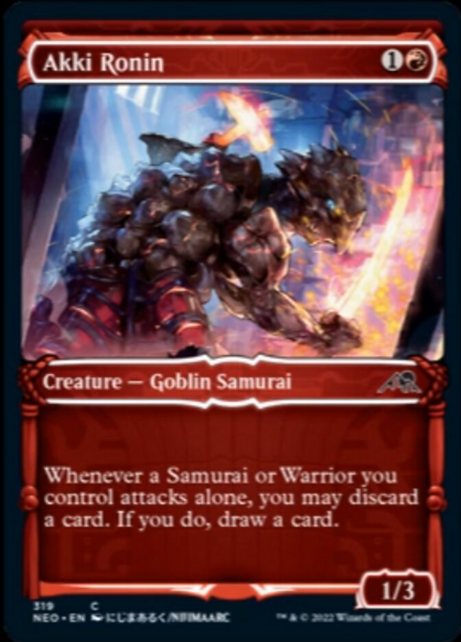 Akki Ronin (Showcase Samurai) [Kamigawa: Dinastía Neón] 