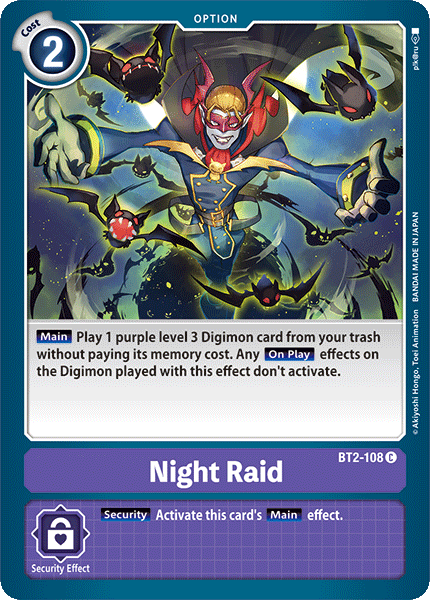 Night Raid [BT2-108] [Lanzamiento de refuerzo especial Ver.1.0] 
