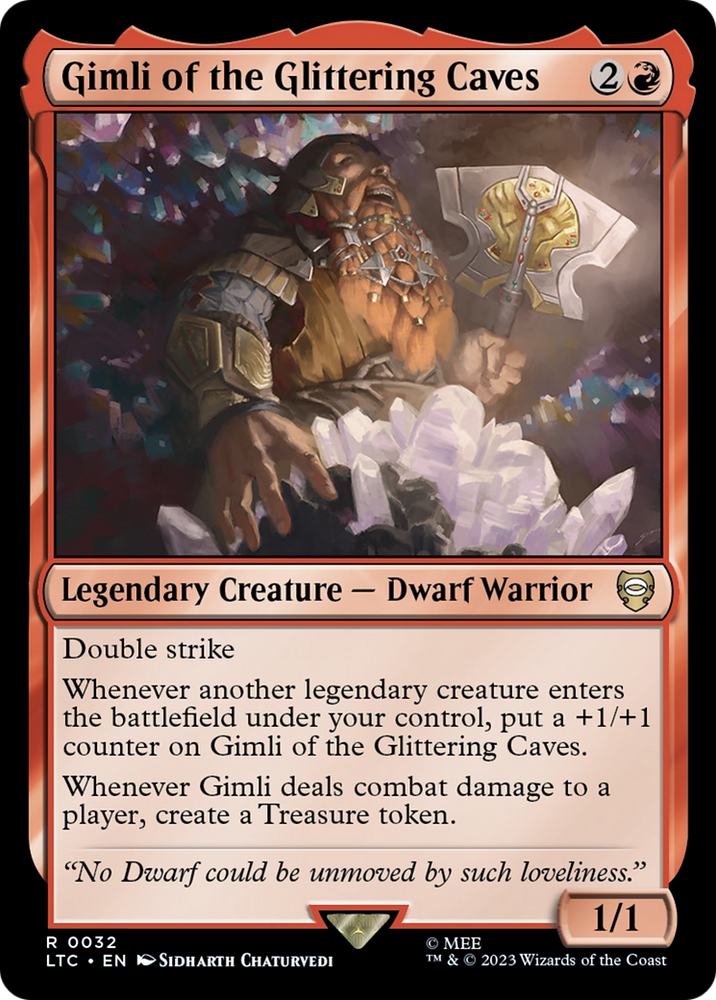Gimli de las Cuevas Resplandecientes [El Señor de los Anillos: Cuentos del Comandante de la Tierra Media] 