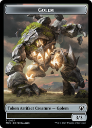Golem // Ficha de pista de doble cara [Fichas de Comandante de la Marcha de la Máquina] 
