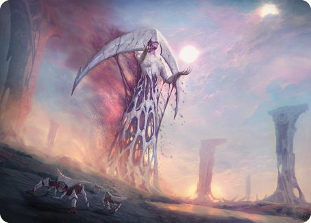 Tarjeta artística Crepúsculo del Sol Blanco [Phyrexia: All Will Be One Art Series] 