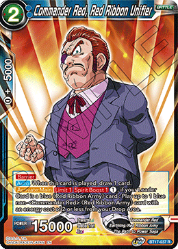 Comandante Rojo, Unificador de Cinta Roja (BT17-037) [Ultimate Squad] 