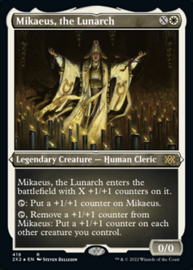 Mikaeus, el Lunarca (grabado en lámina) [Double Masters 2022] 