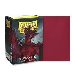 Dragon Shield: Fundas estándar de 100 ct - Rojo sangre (Mate) 