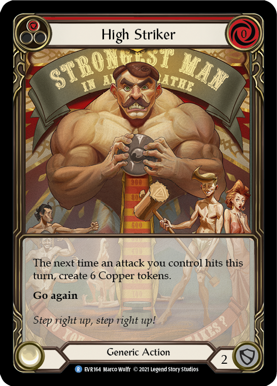 High Striker (Rojo) [EVR164] (Everfest) 1.a edición Lámina arcoíris de arte extendido 