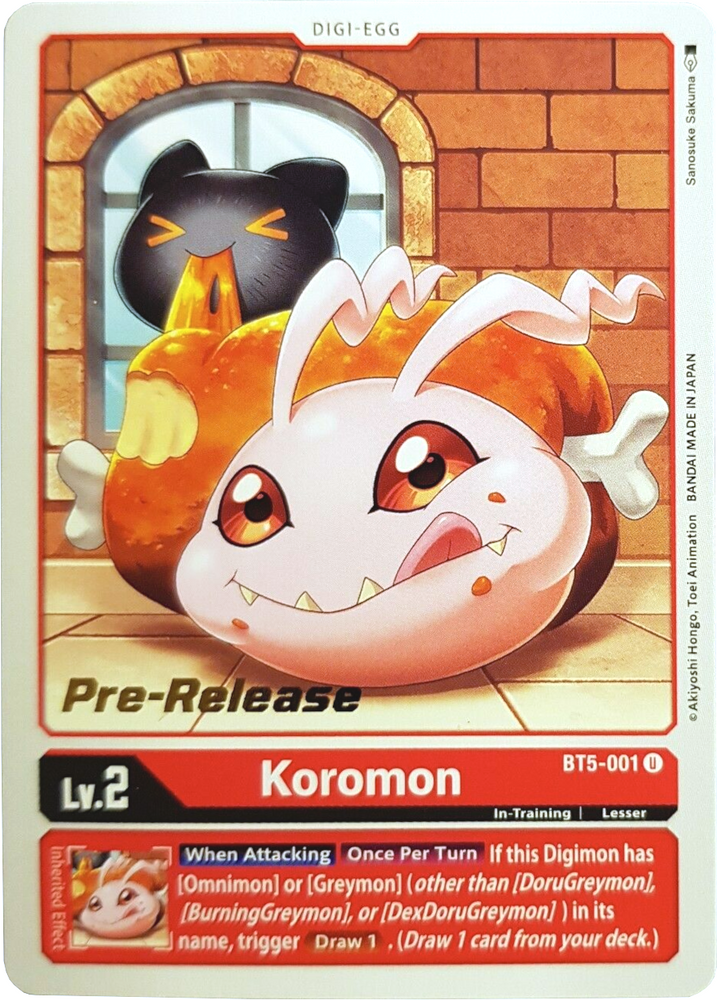 Koromon [BT5-001] [Promociones previas al lanzamiento de Battle of Omni] 