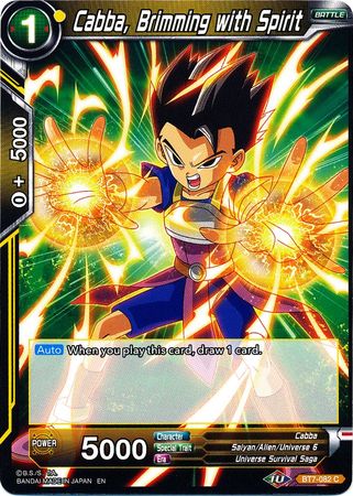 Cabba, rebosante de espíritu (BT7-082) [Asalto de los Saiyajin] 