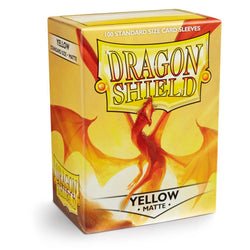 Dragon Shield: Fundas estándar de 100 ct - Amarillo (Mate) 