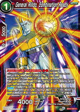 General Rilldo, combinación lista (BT17-020) [Ultimate Squad] 