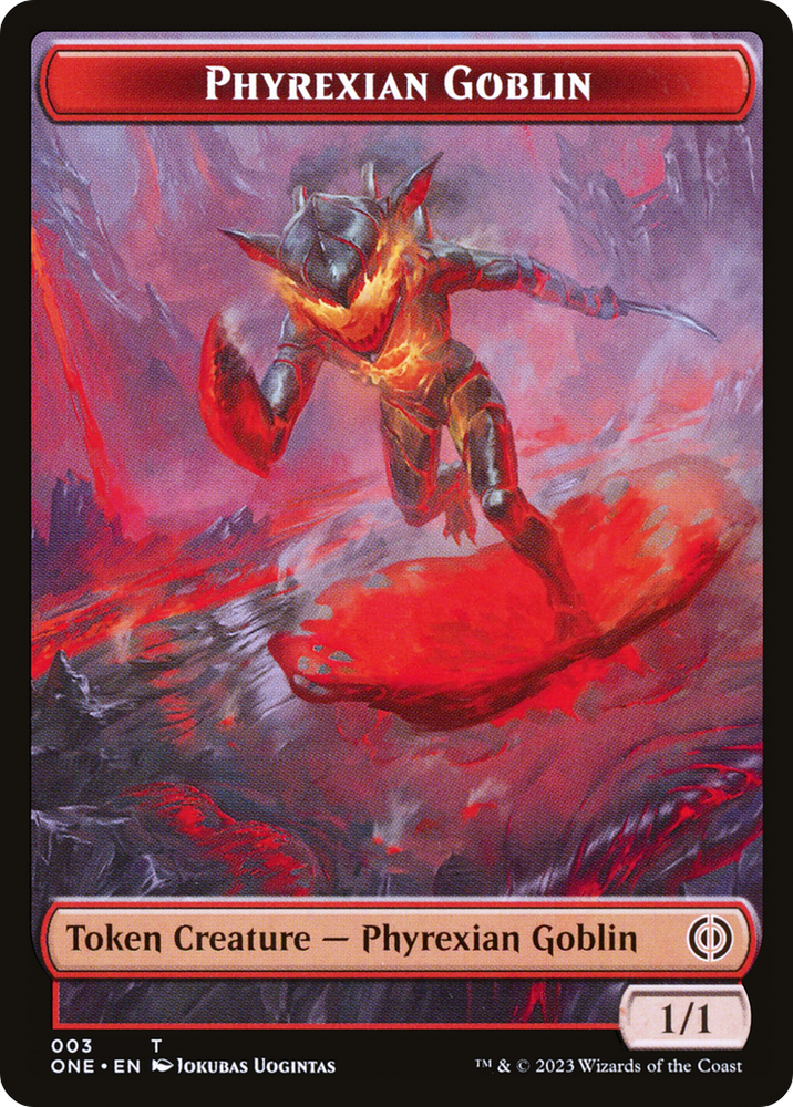 Duende pirexiano // Ficha samurái de doble cara [Phyrexia: todas serán una fichas] 