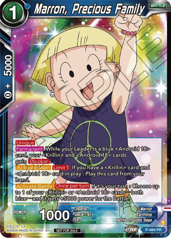 Marron, Precious Family (Paquete de torneos de la serie Zenkai Vol.3) (P-484) [Tarjetas de promoción de torneos] 