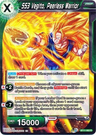 SS3 Vegito, guerrero incomparable (BT11-063) [Línea de sangre bermellón] 