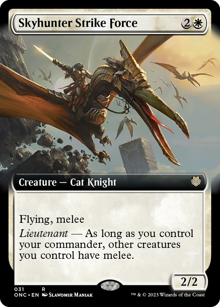 Skyhunter Strike Force (arte extendido) [Phyrexia: Todos serán un solo comandante] 