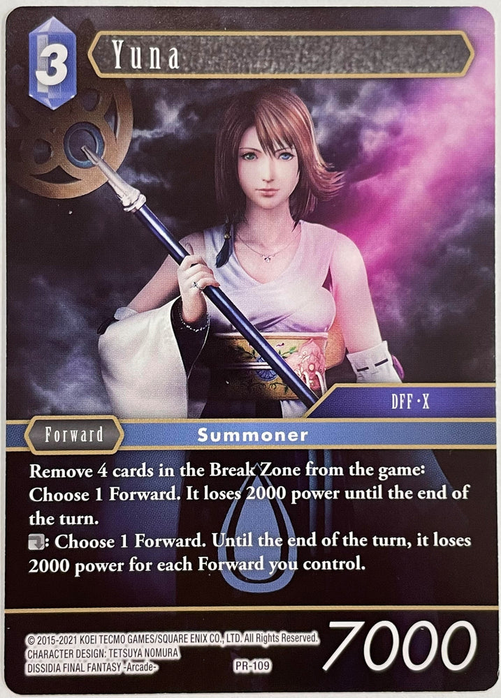 Yuna (Exclusivo del mazo) [Tarjetas promocionales] 