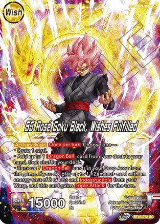 Zamasu // SS Rose Goku Black, Deseos cumplidos (BT16-072) [Reino de los Dioses] 
