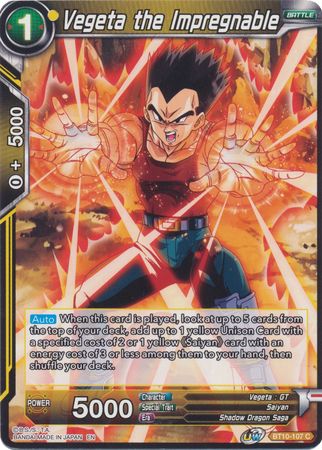 Vegeta el Inexpugnable (BT10-107) [Rise of the Unison Warrior 2da edición] 