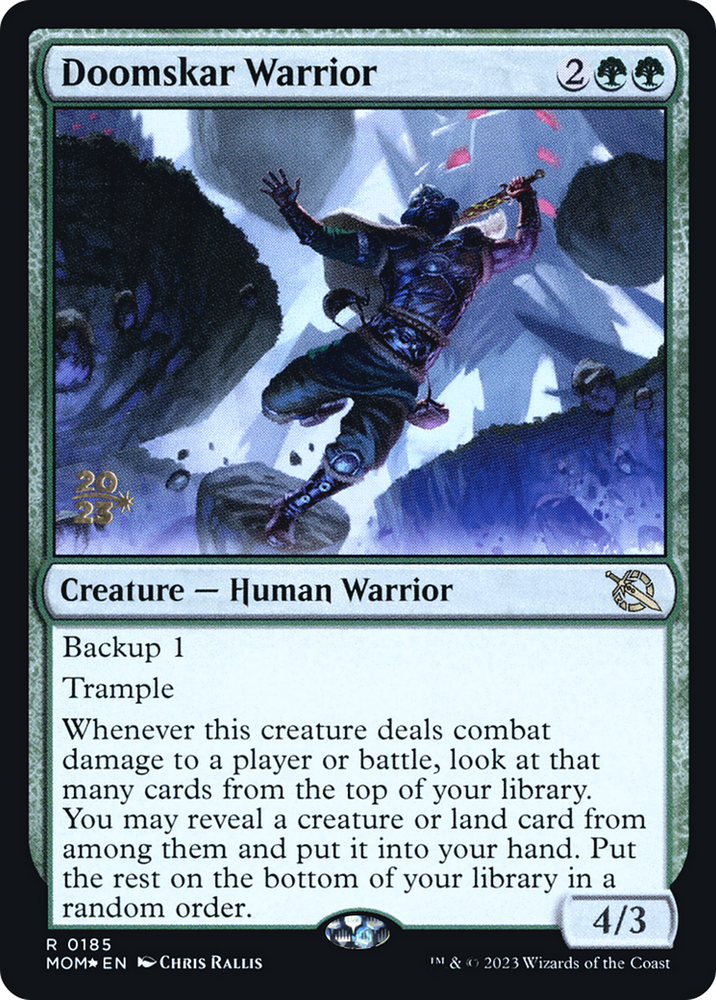 Doomskar Warrior [Promociones de presentación de March of the Machine] 