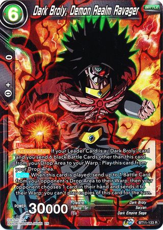 Dark Broly, Demon Realm Ravager (BT11-133) [Vermilion Bloodline 2da edición] 