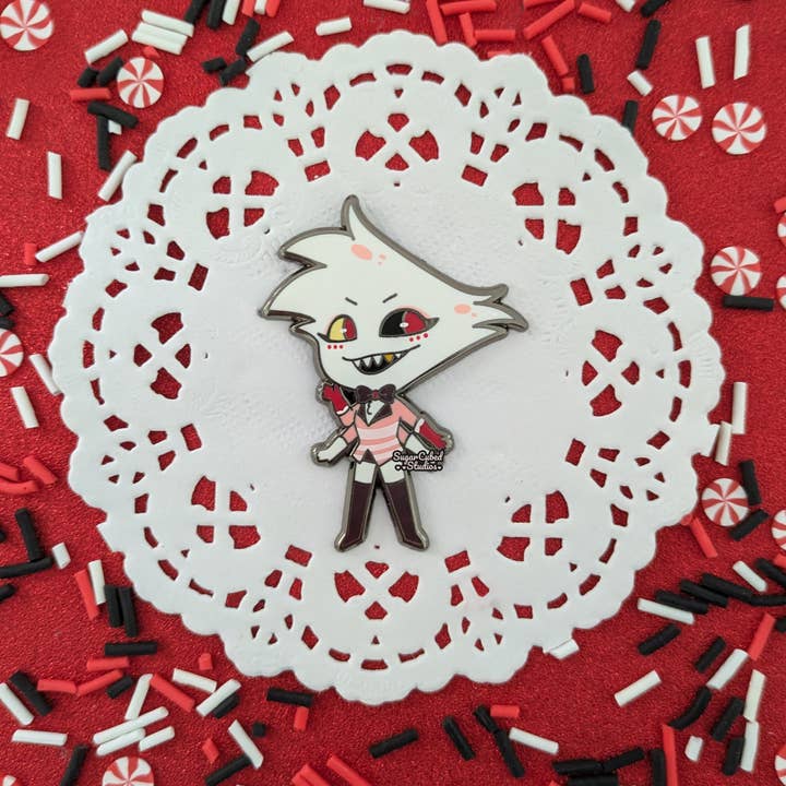 Sugar Cubed Studios Enamel Pins - Angel Dust
