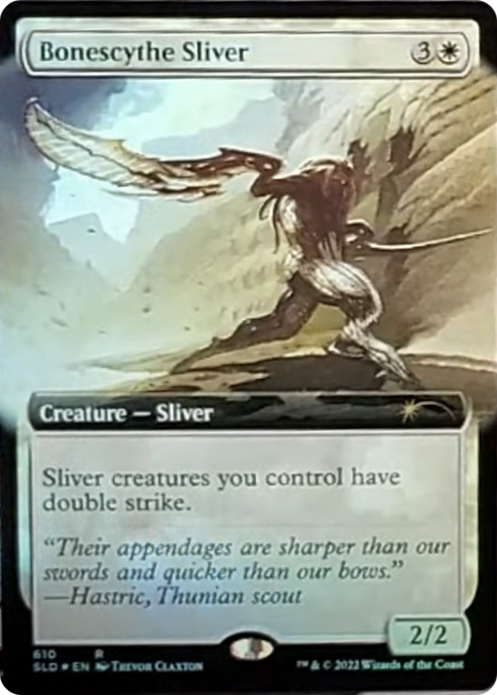 Bonescythe Sliver (Arte extendido) [Serie Secret Lair Drop] 