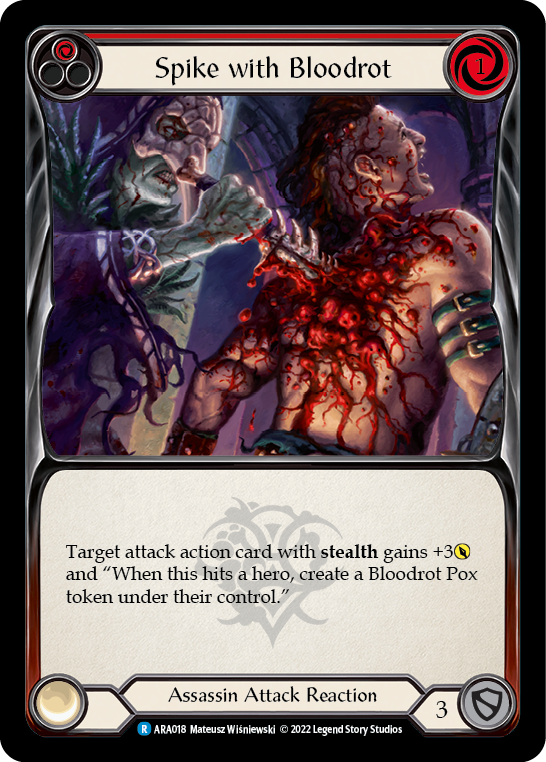 Spike con Bloodrot [ARA018] (Cubierta de Forasteros Arakni Blitz) 