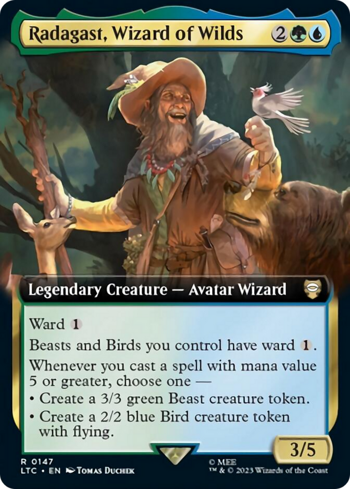Radagast, Wizard of Wilds (Arte extendido) [El Señor de los Anillos: Tales of Middle-Earth Commander] 