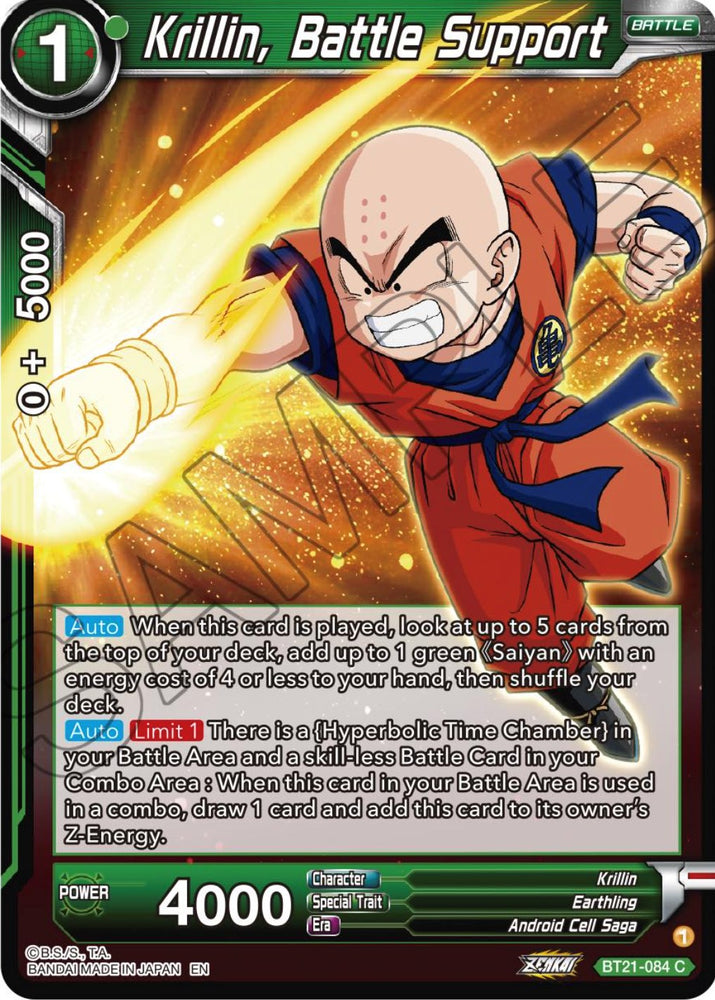Krillin, apoyo de batalla (BT21-084) [Resurgimiento salvaje] 