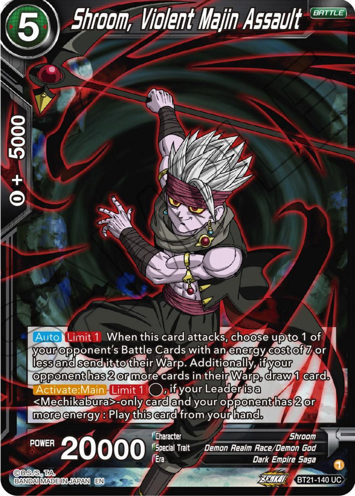 Shroom, asalto violento de Majin (BT21-140) [Resurgimiento salvaje] 